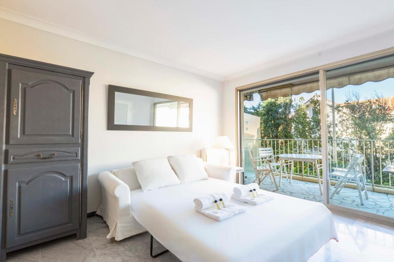 אנטיב Chez J-P - 100M Beach 2-4Pers Terrace Sea View Pool Garage מראה חיצוני תמונה